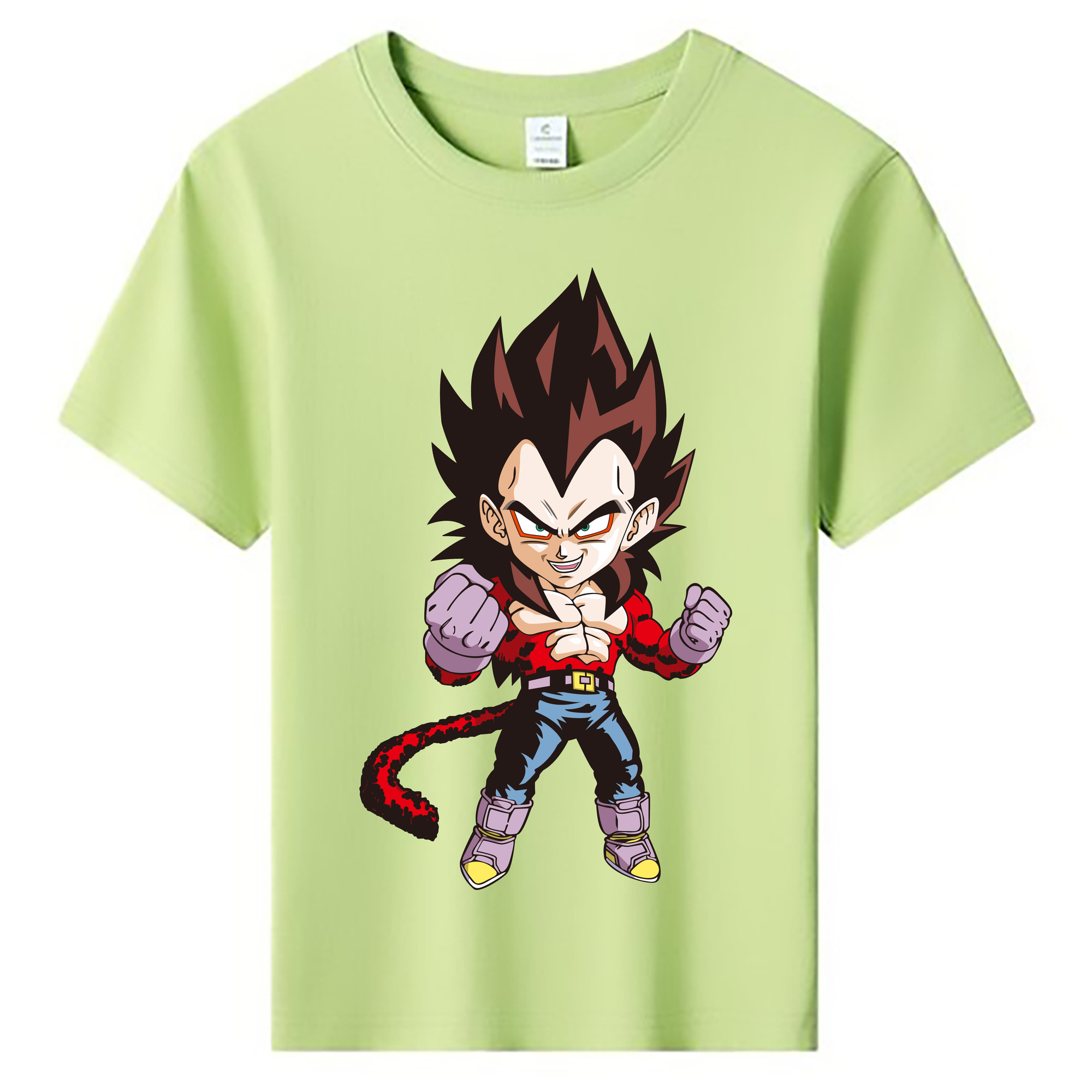 （画像用） ドラゴンボール ベジータ四世（Bejīta Yonsei）DRAGON BALL Vegeta IV 綿100％キッズTシャツ（フロントプリント）
